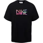 Nike T Shirts Unisex Black Crew Neck Moderate Straight Fit