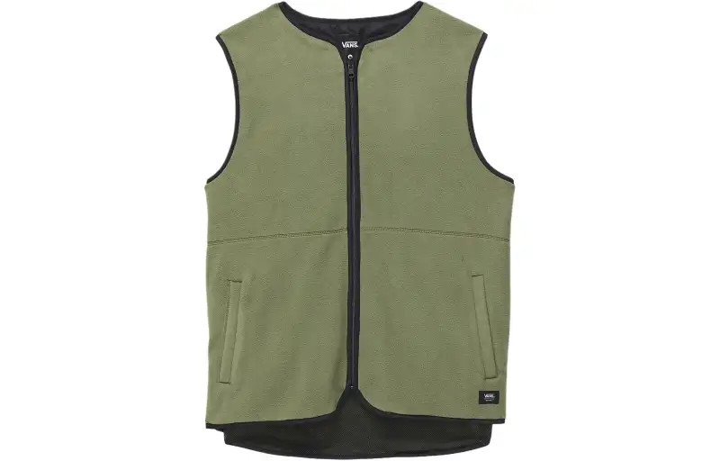 Vans Tank Tops Men's Green Crew Neck Moderate Straight Fit