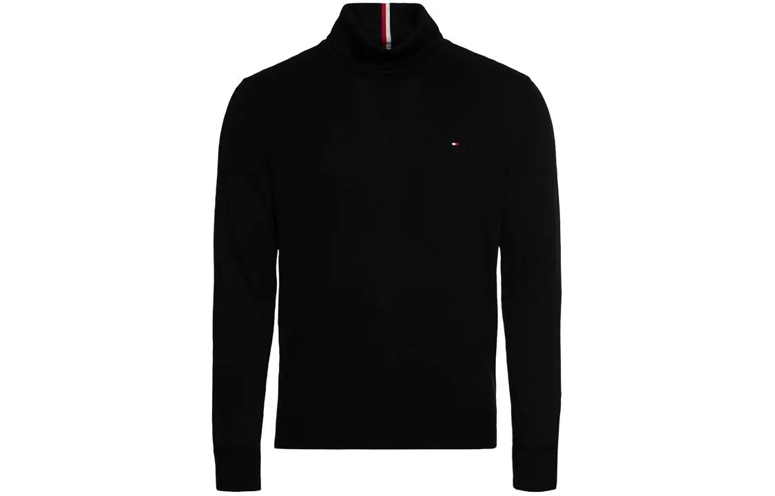 Tommy Hilfiger logo-embroidered roll-neck top