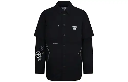 EVISU Jackets Men's Black Lapel Moderate Straight Fit