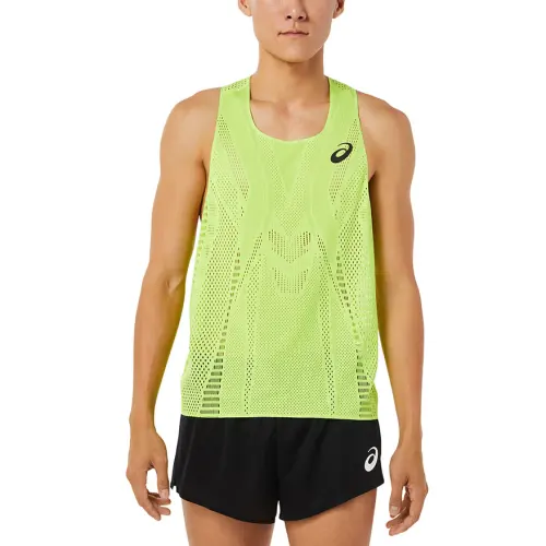 Asics Track Elite Activbreeze Tank Top Men's Green Yellow