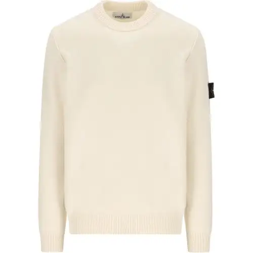 STONE ISLAND Logo Patch Crewneck Jumper