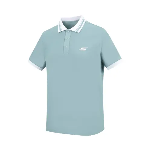 Skechers Polo Shirt Men's Light Water Color