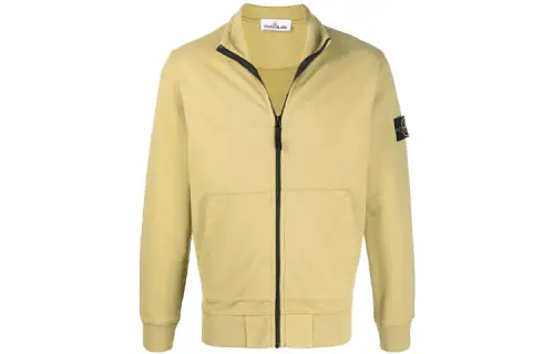 STONE ISLAND Jackets Men's Yellow Turtleneck Moderate Other