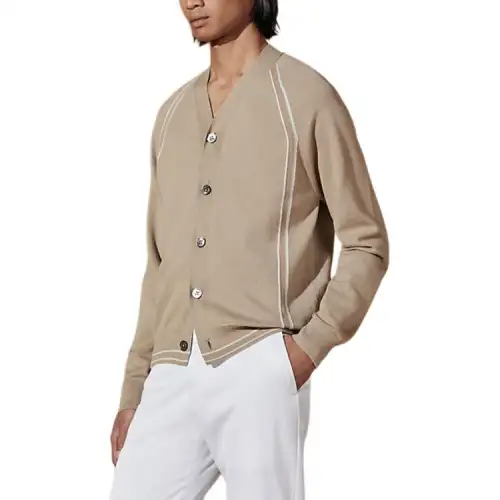 HERMES SS24 Knitwear Men's Sand Yellow