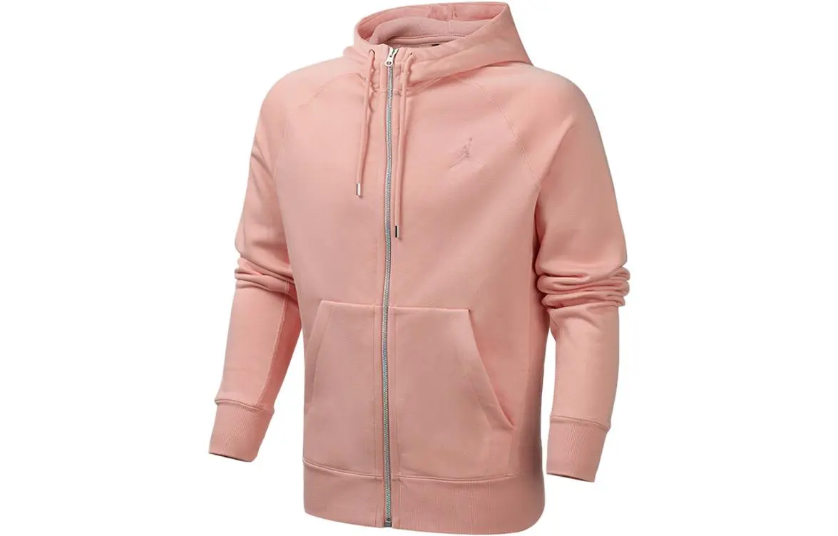 Jordan Jackets Men's Pink Hooded Moderate Straight Fit