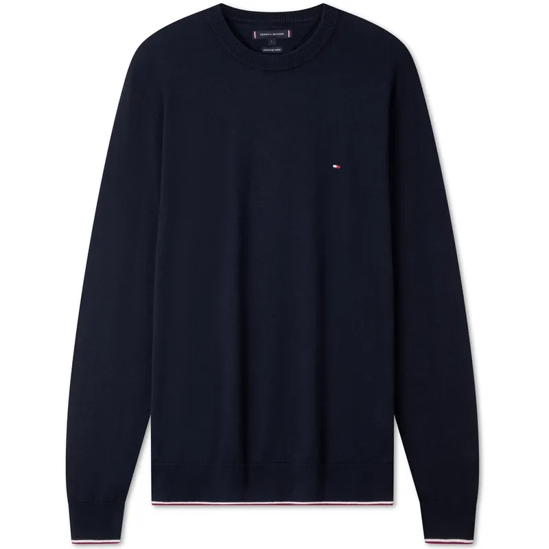 Tommy Hilfiger crew-neck cotton-blend sweater
