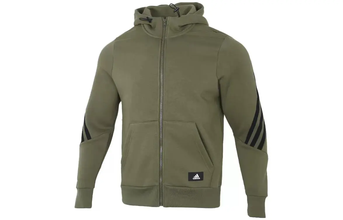 Adidas Jackets Men's Olive Hooded Moderate Other