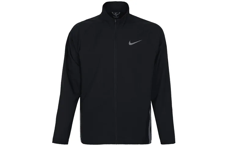 Nike Jackets Men's Black Stand Collar Moderate Other
