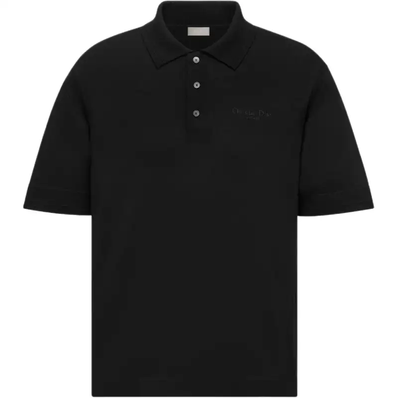 DIOR SS24 Polo Shirt Men's Black
