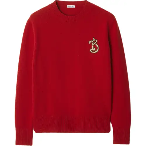 Burberry logo-intarsia sweater