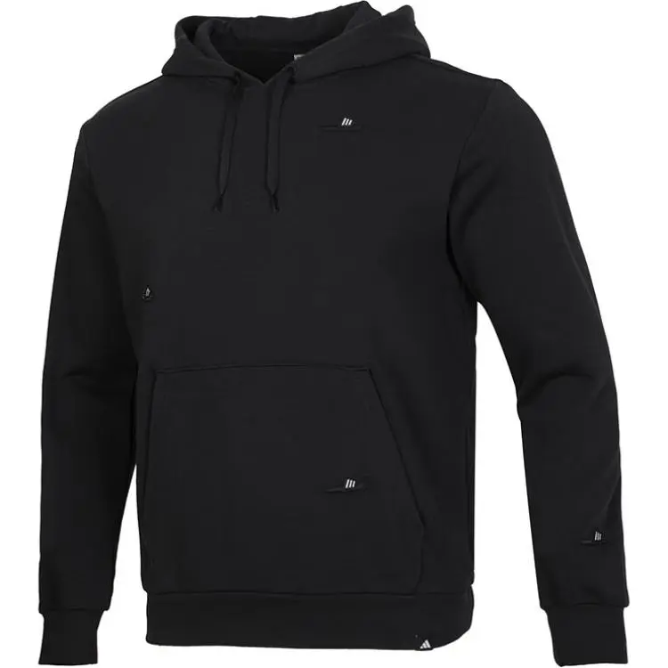 Adidas Sweatshirts Men's Black Hooded Moderate