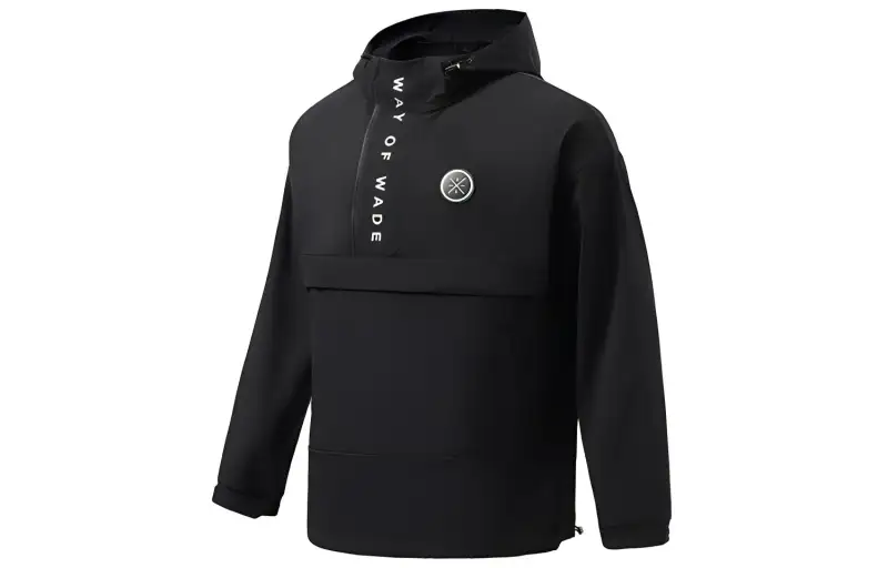 Li Ning Jackets Men's Black Hooded Moderate Other