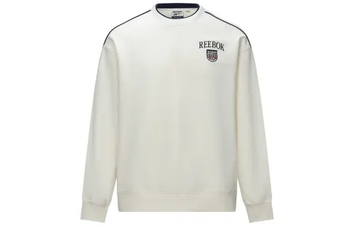 Reebok Sweatshirts Unisex Ecru Crew Neck Moderate