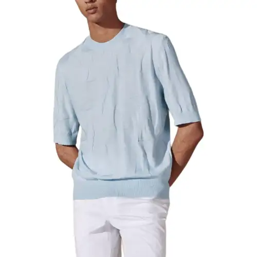 HERMES SS24 Knitwear Men's Light Blue
