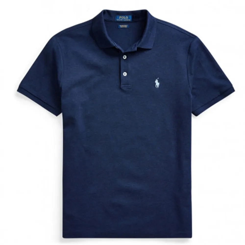Polo Ralph Lauren Polo Shirt Custom Slim Fit Men's Marine Blue