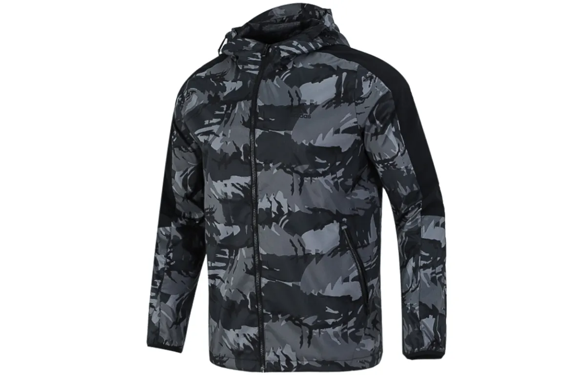 Adidas Camouflage Jacket Men's Black