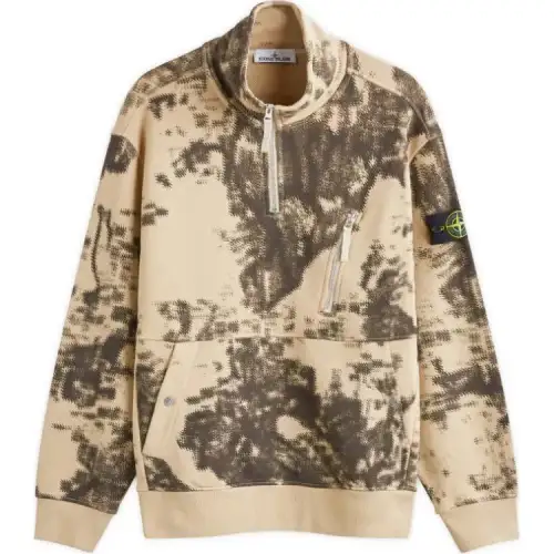 STONE ISLAND Earth Survey Camouflage Collection Sweatshirt Men's Brown