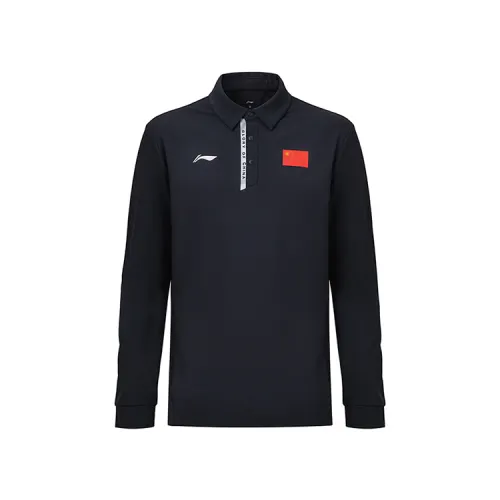 Li Ning Polo Shirt Unisex Deep Blue