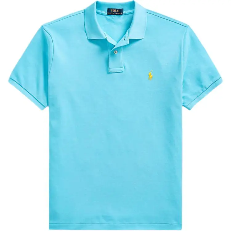 Polo Ralph Lauren Polo Shirt Custom Slim Fit Men's Blue