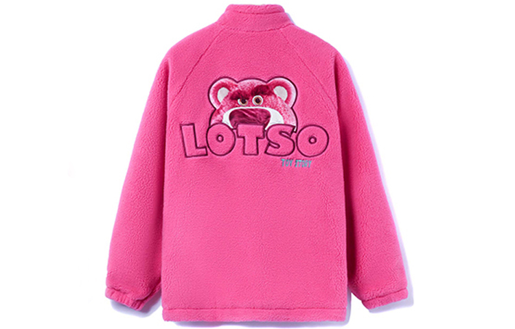 Li Ning, Disney, strawberry, windproof velvet jacket for men and women, with embroidery
