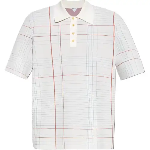 Bottega Veneta Notebook Jacquard Polo Shirt