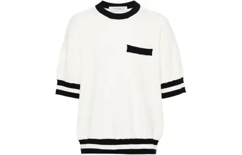 Golden Goose Lou Striped edge Towelling Jumper