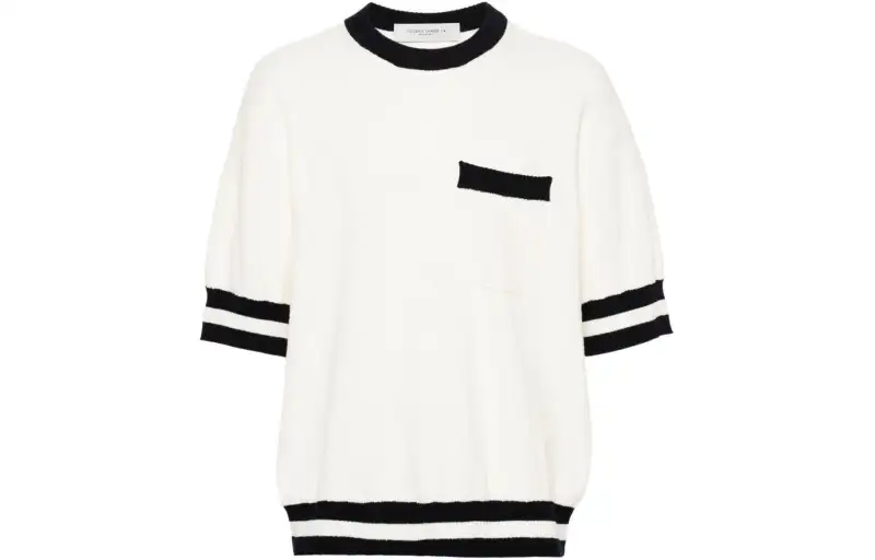 Golden Goose Lou Striped edge Towelling Jumper