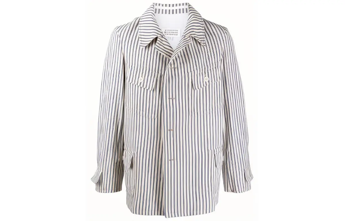 Maison Margiela Jackets Men's White Lapel Moderate Other