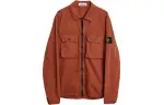 STONE ISLAND Jackets Men's Brick Red Lapel Moderate Straight Fit