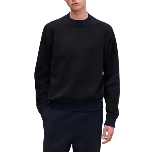 HERMES Cashmere Sweater Men's Marine Blue