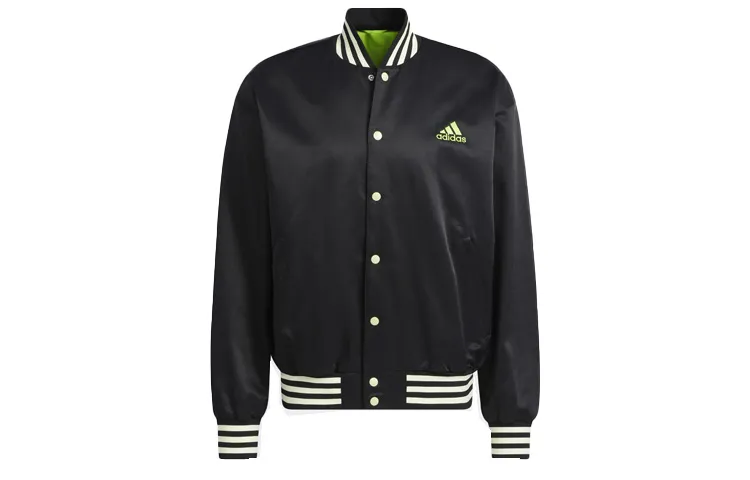 Adidas Jackets Men's Black Baseball Collar Moderate Other