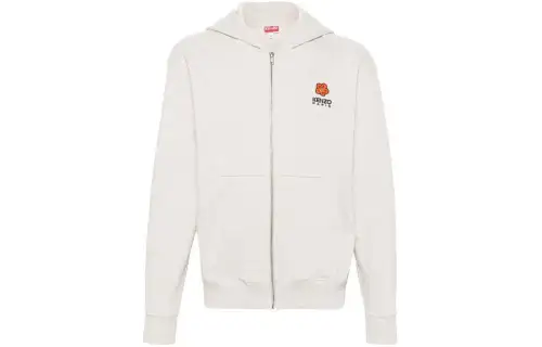 【Previous Season】embroidered-logo detail hoodie