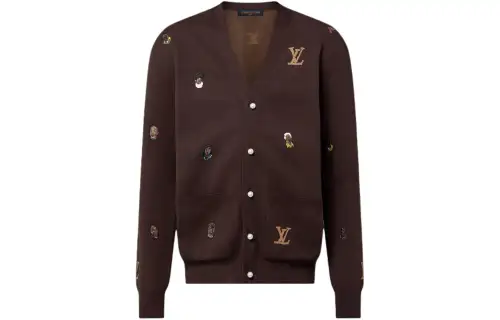 LOUIS VUITTON Embroidered Cotton Cardigan Henry Taylor