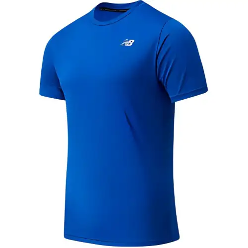 New Balance T Shirts Men's Blue Crew Neck