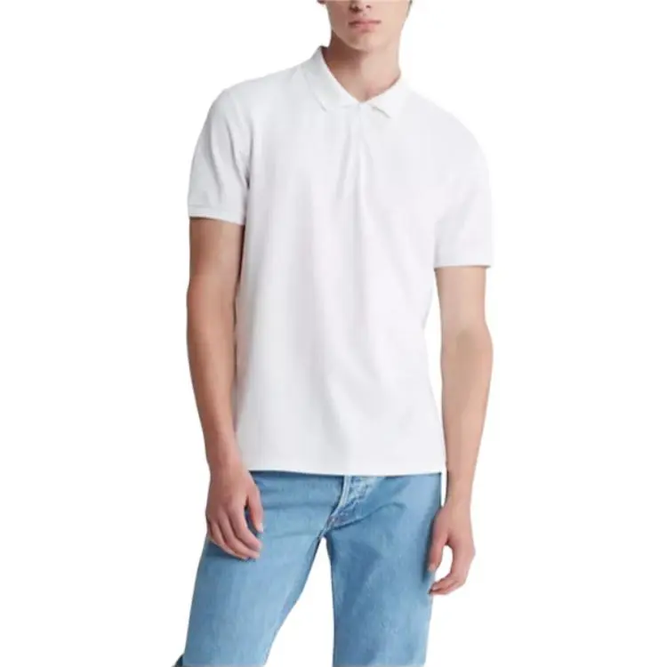 CALVIN KLEIN Polo Shirt Men's Bright White
