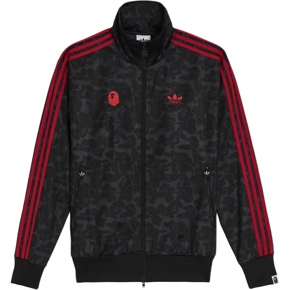 Adidas Originals x A BATHING APE A BATHING APE Collaboration Jacket Unisex Red Black