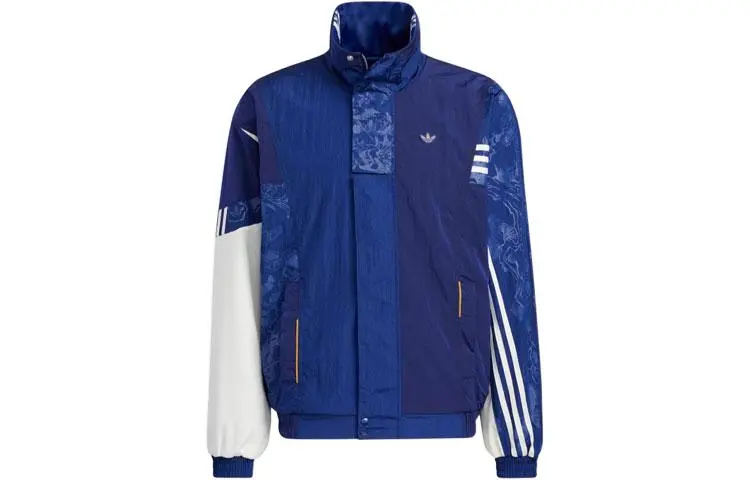 Adidas Originals Jackets Unisex Victory Blue Stand Collar Moderate Other