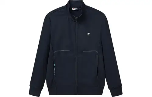 FILA Jackets Men's Legend Blue Stand Collar Moderate Other