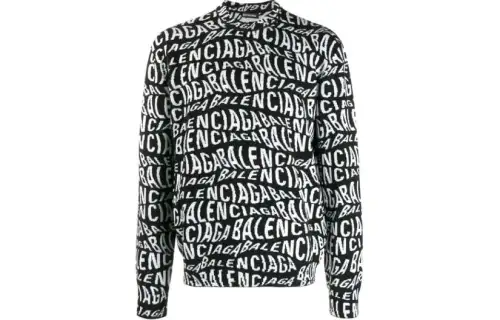 Balenciaga Sweater, Regular Fit Men's Black