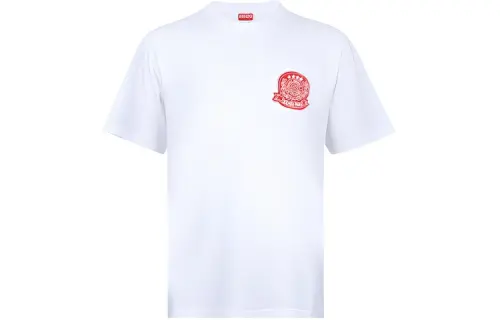 KENZO Logo Embroidered Crewneck T Shirt