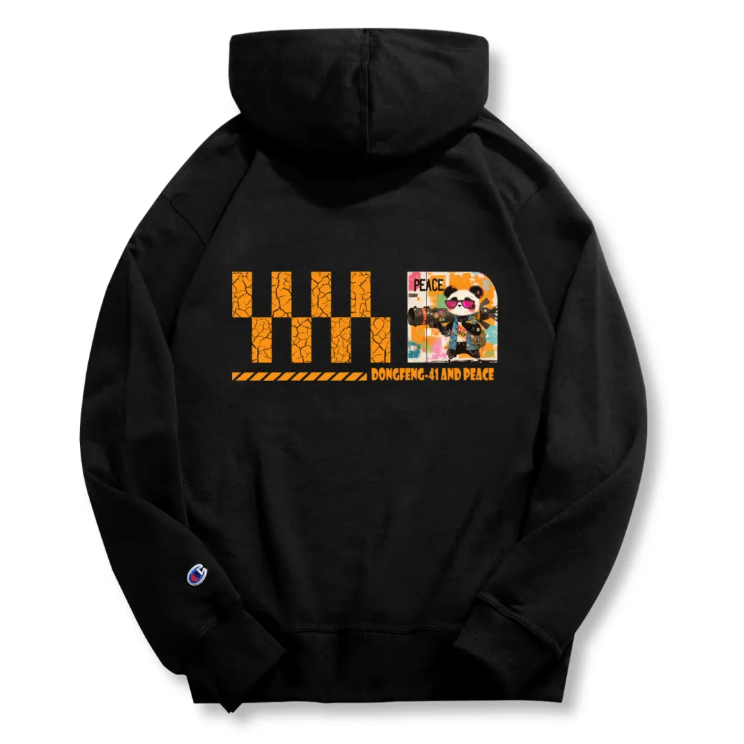Champion Hoodie One Wood One Color East Wind Express A Fleece Lined Hooded Sweatshirt Unisex Black