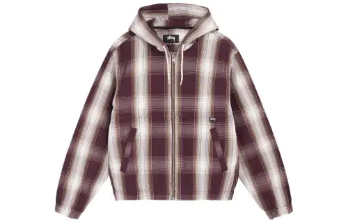 Stussy Jackets Unisex Brown Hooded Moderate Other