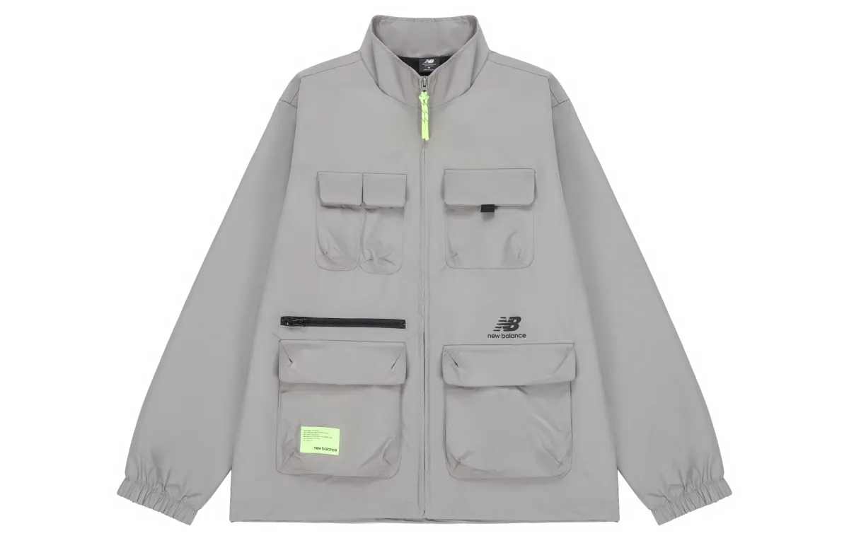 New Balance Jackets & Coats Men's Gray