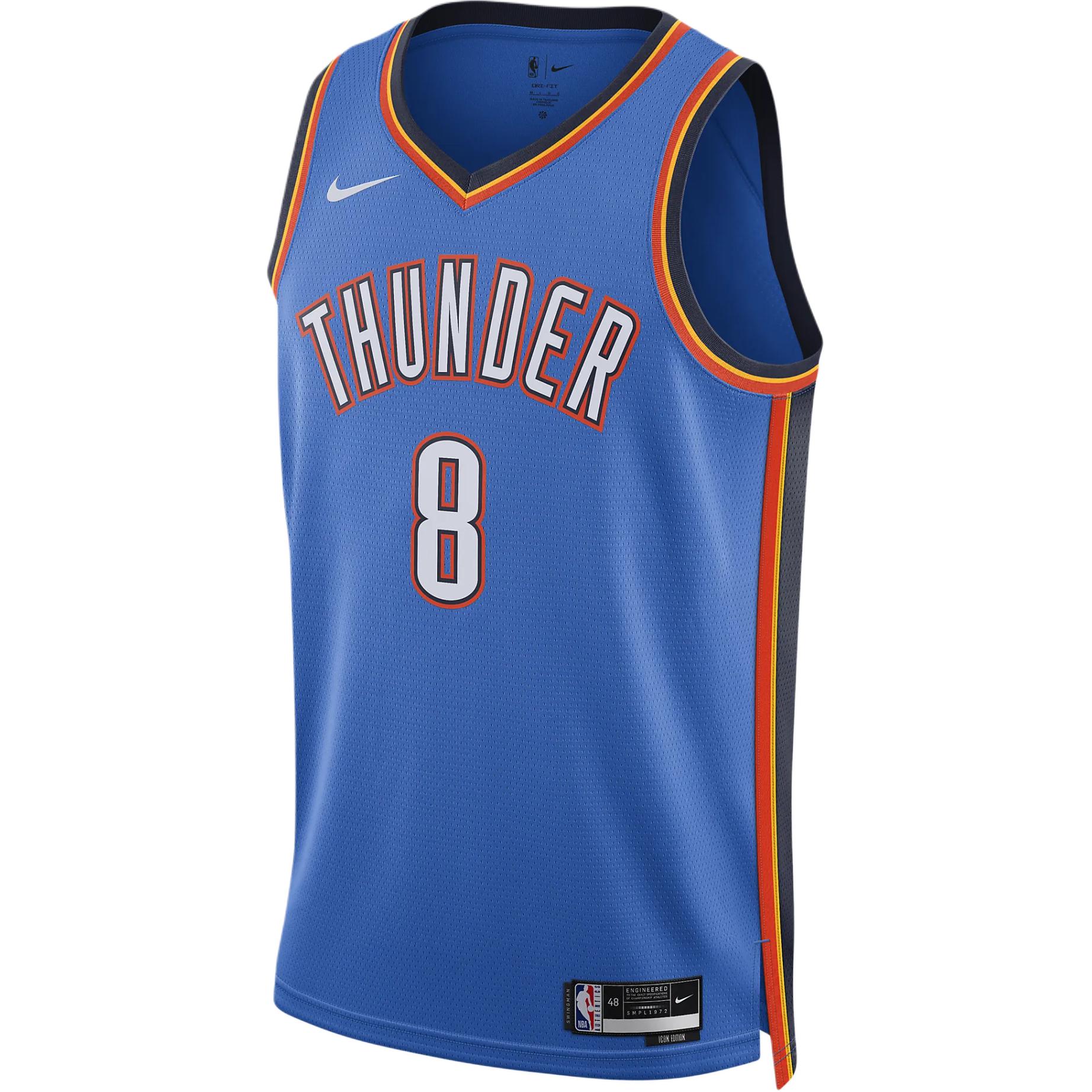 Nike Oklahoma City Thunder Icon Edition Men's Nike Dri-FIT Nba Swingman Jersey
