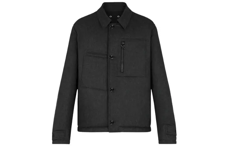 LOUIS VUITTON Jacket Men's Black Gray