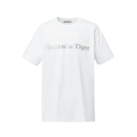 Onitsuka Tiger T Shirt Unisex Silver