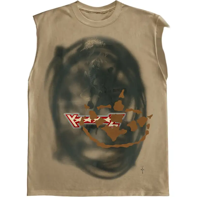 Travis Scott Cactus Jack Sprayed Muscle Tank