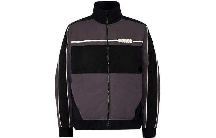 COACH Jackets Men's Dark Blue Turtleneck Moderate Other