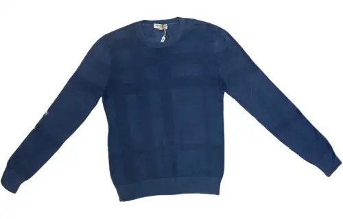 Burberry Knitwear Men's Blue Crew Neck Moderate Other